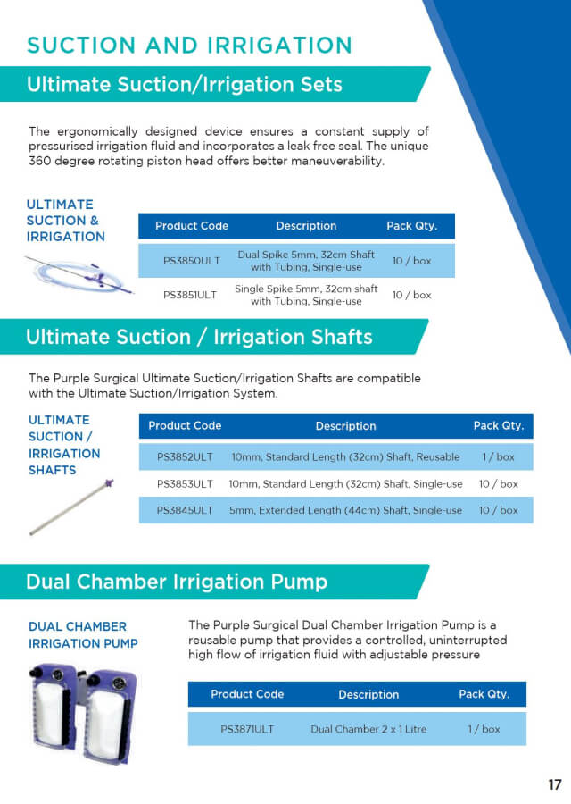 Thumbnail for suction and irrigation product brochure.